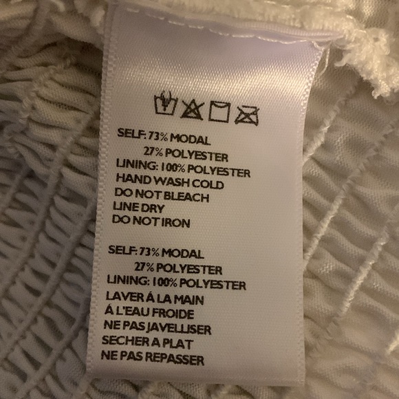 Urban Outfitters Emma Cipro Smocked Cami Top Ivory Size S - Picture 5 of 5